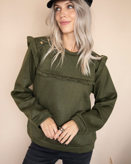Charming Chelsea Kaki - Sweater