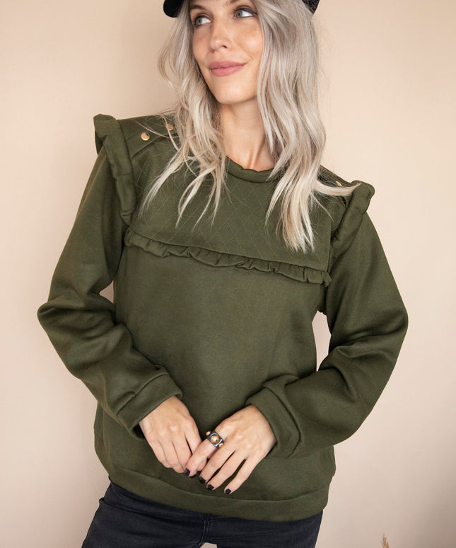 Charming Chelsea Kaki - Sweater