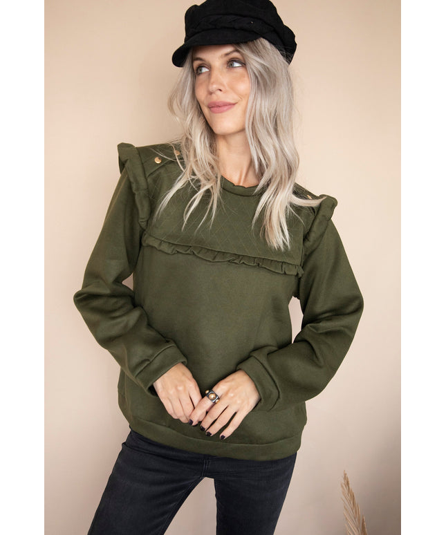 Charming Chelsea Kaki - Sweater