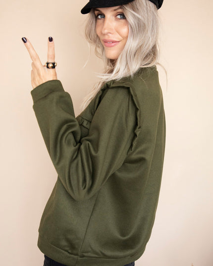 Charming Chelsea Kaki - Sweater
