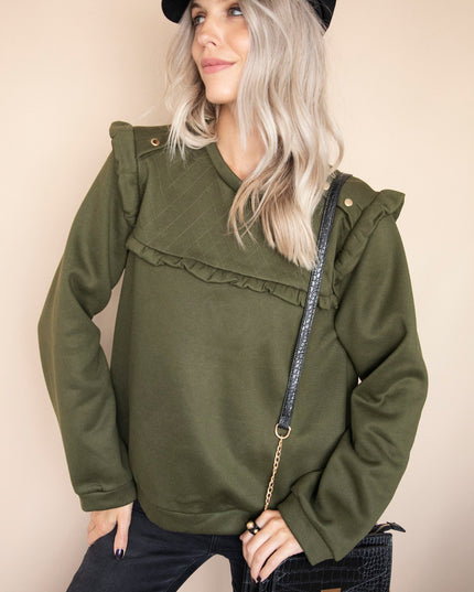 Charming Chelsea Kaki - Sweater