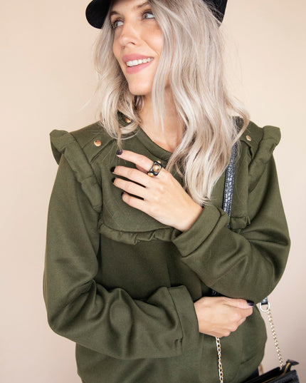 Charming Chelsea Kaki - Sweater