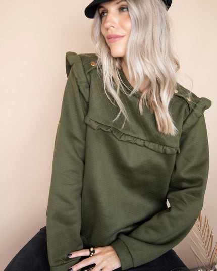 Charming Chelsea Kaki - Sweater
