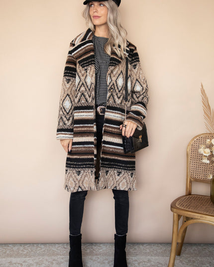 Soft Squares & Stripes Beige/Brown - Jas
