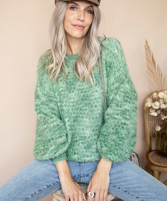 Fluffy Feels Green - Trui