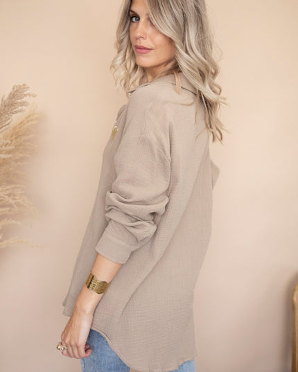 Beating Heart Tetra Café Au Lait - Blouse