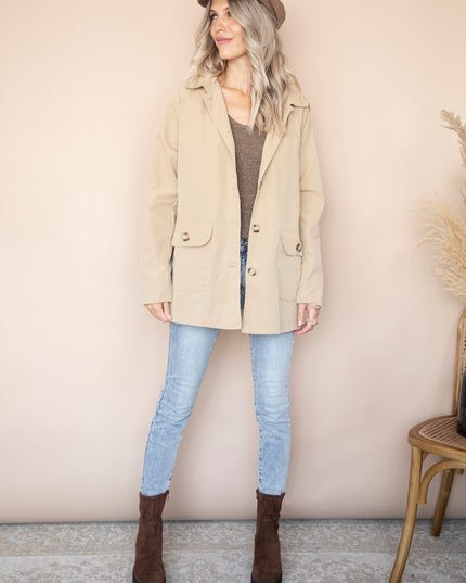 Take A Walk With Me Beige - Jacket