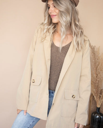 Take A Walk With Me Beige - Jacket