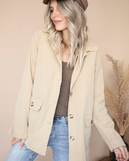 Take A Walk With Me Beige - Jacket
