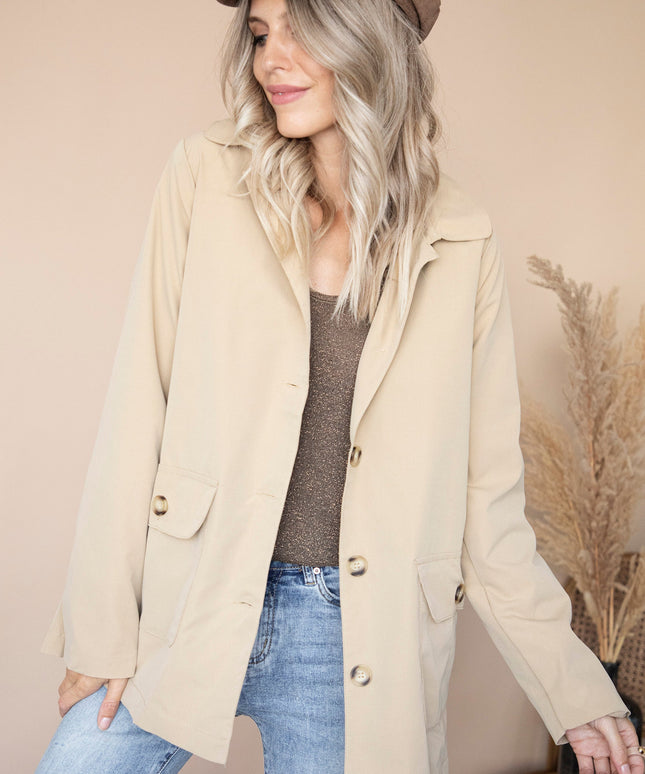 Take A Walk With Me Beige - Jacket