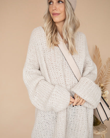 Extra Long, Extra Cozy Off White - Trui