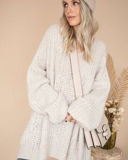 Extra Long, Extra Cozy Off White - Trui