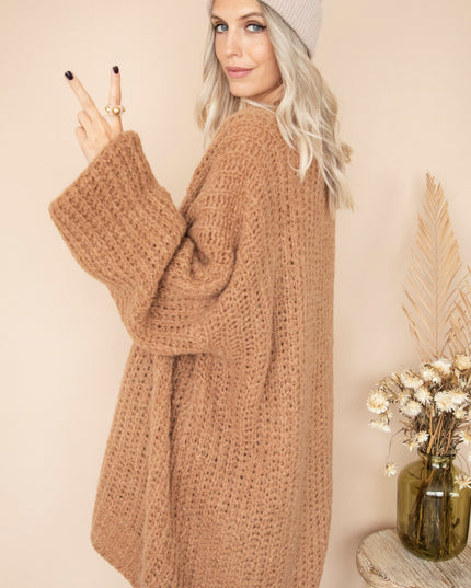 Extra Long, Extra Cozy Camel - Trui