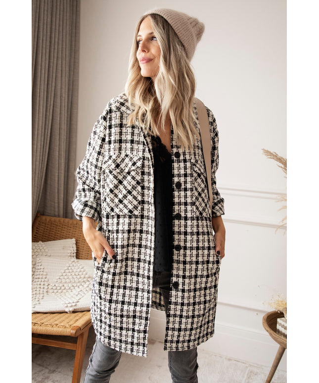 Most-Loved Pattern In Fall Black/White - Vest