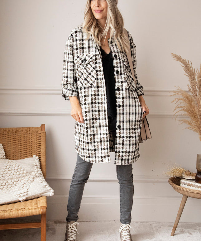 Most-Loved Pattern In Fall Black/White - Vest