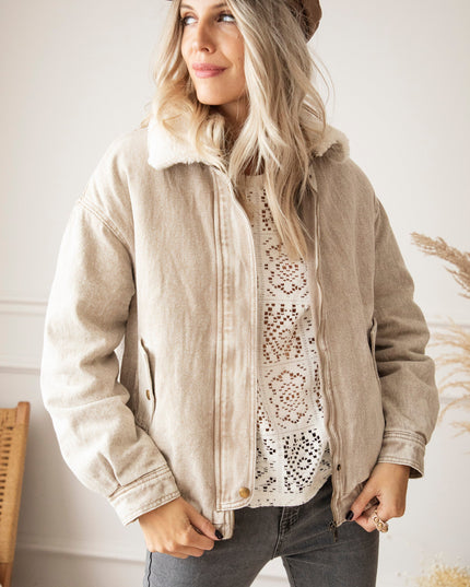 Teddy Jean Beige - Jacket