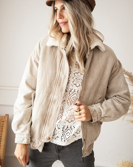 Teddy Jean Beige - Jacket