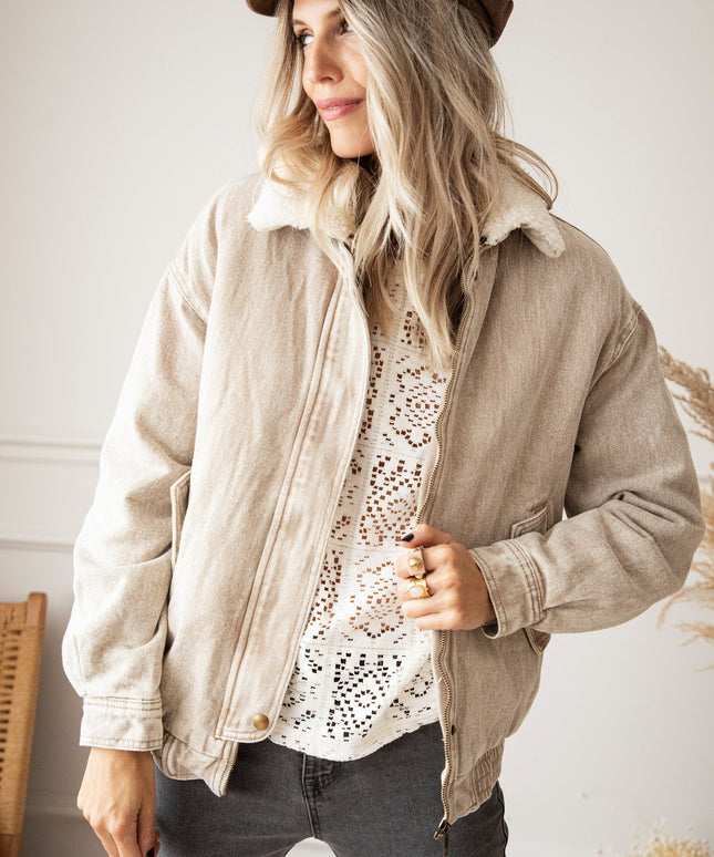 Teddy Jean Beige - Jacket