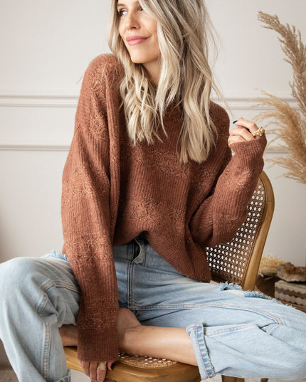 Sparkles & Stripes Caramel - Trui