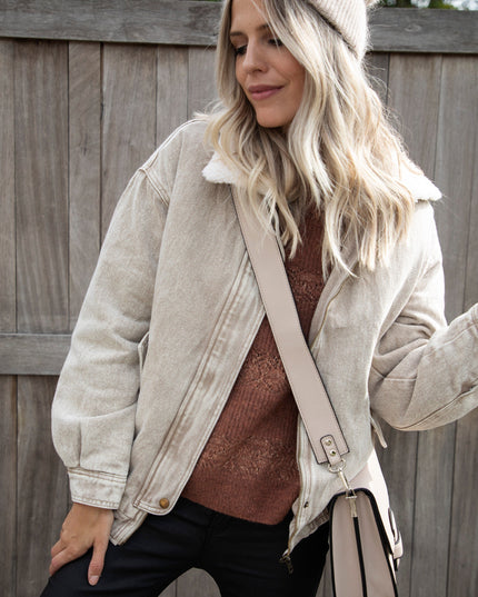 Teddy Jean Beige - Jacket