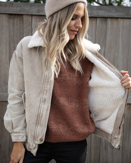 Teddy Jean Beige - Jacket