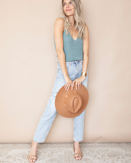 Ripped Detail Mom Light Blue - Jeans