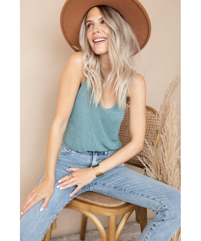 Glitter Knitter Mint - Top