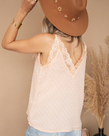 Lacey Dots Soft Pink - Top