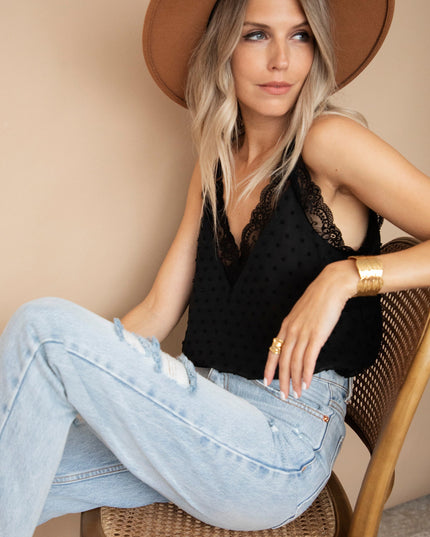 Lacey Dots Black - Top