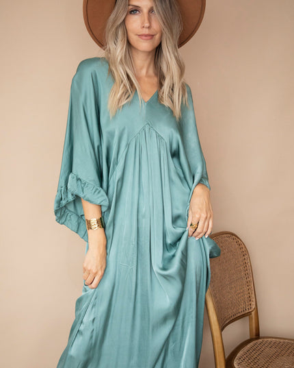 You Are Special Dark Mint - Maxi Jurk
