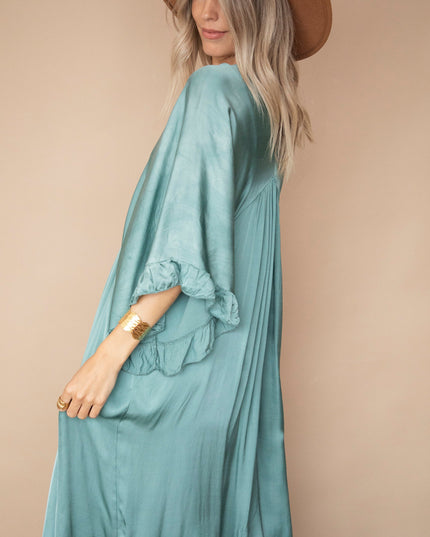 You Are Special Dark Mint - Maxi Jurk