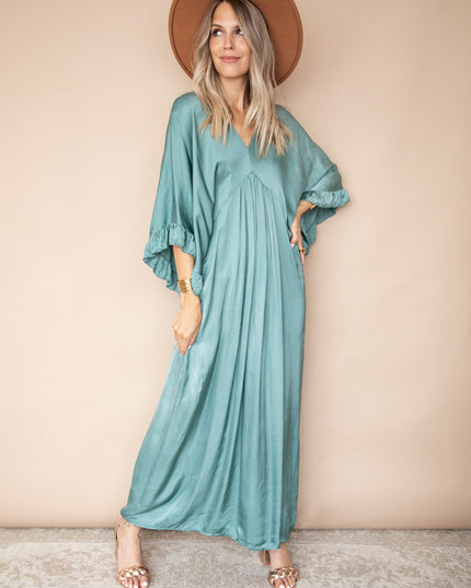 You Are Special Dark Mint - Maxi Jurk