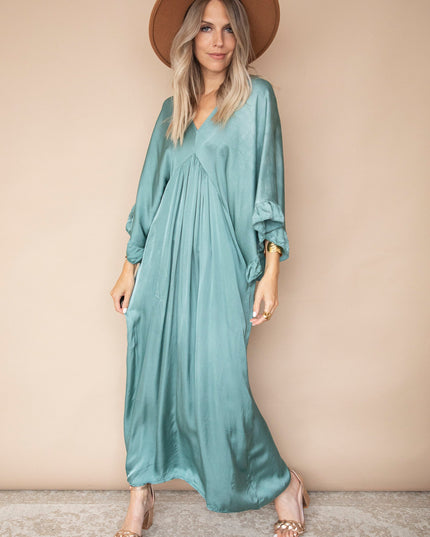 You Are Special Dark Mint - Maxi Jurk