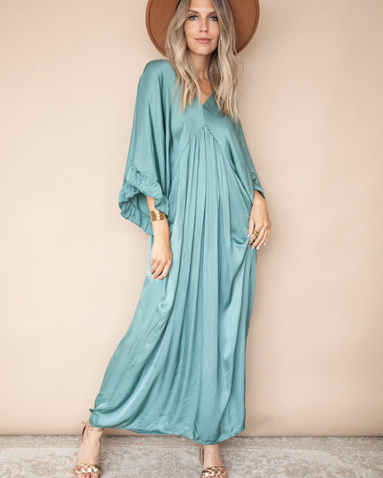 You Are Special Dark Mint - Maxi Jurk