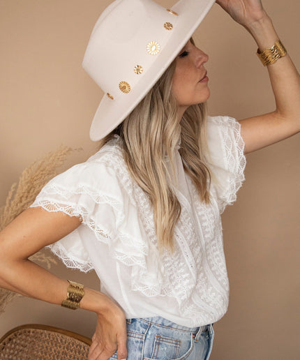 New Cowgirl In Town Beige - Hoed