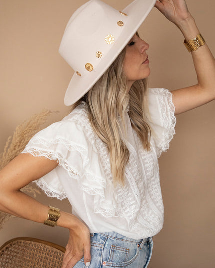 New Cowgirl In Town Beige - Hoed