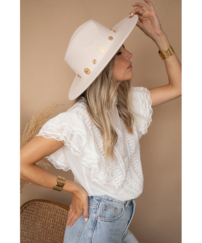 New Cowgirl In Town Beige - Hoed
