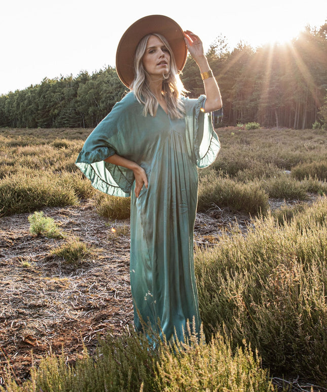 You Are Special Dark Mint - Maxi Jurk
