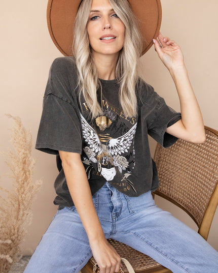 Iron Wheels Dark Grey - T-Shirt