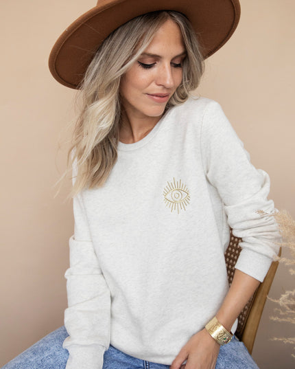 All Eyes On You Beige - Sweater
