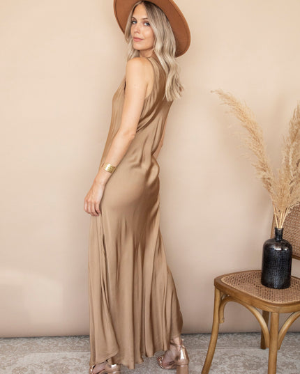 Silky Beauty Gold - Maxi Jurk