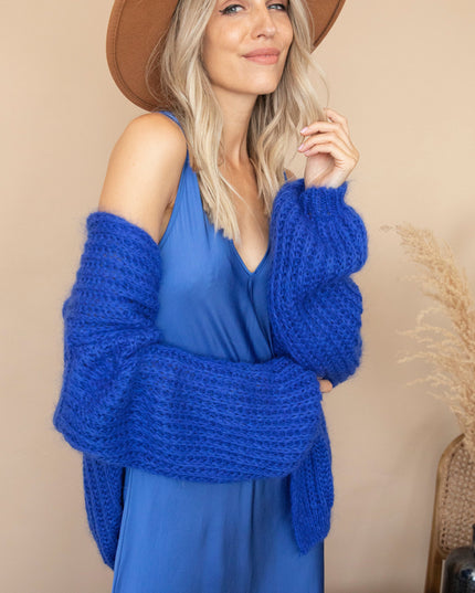 Silky Beauty Dark Blue - Maxi Jurk