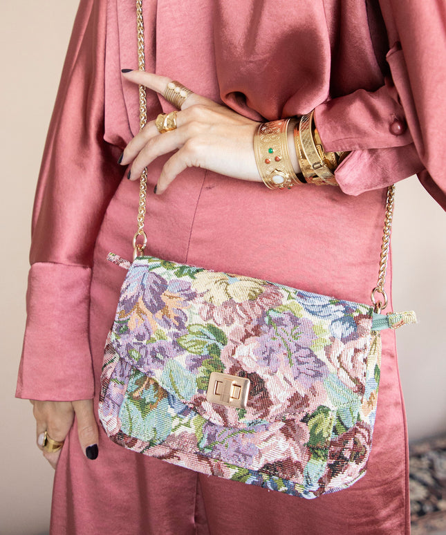 Carry Flowers Lila/Pink - Handtas