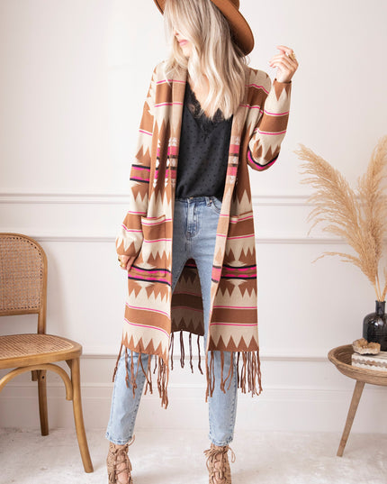 Aztec Dreams Brown/Fuchsia - Vest