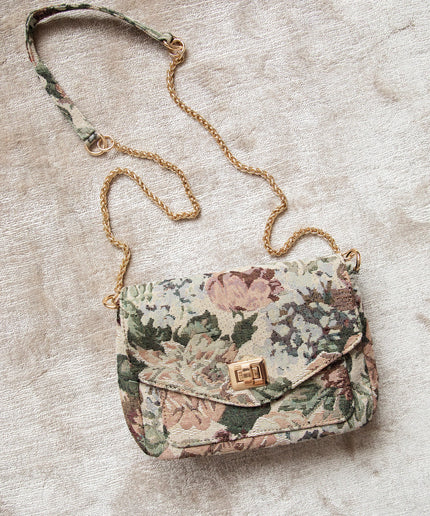 Carry Flowers Soft Pink/Beige - Handtas