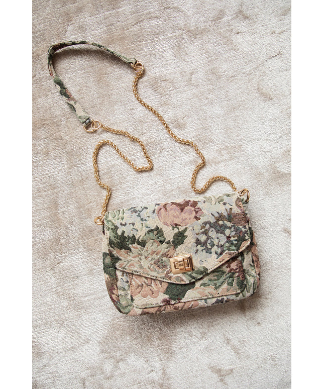 Carry Flowers Soft Pink/Beige - Handtas