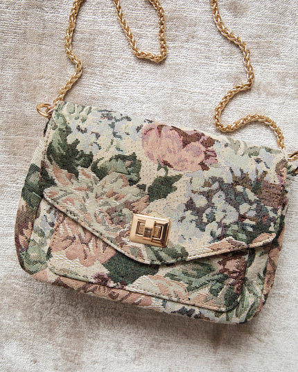 Carry Flowers Soft Pink/Beige - Handtas