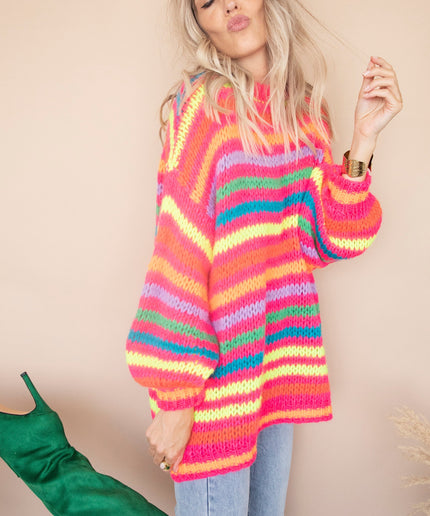 Fantastic Fluo Fuchsia Mix - Trui