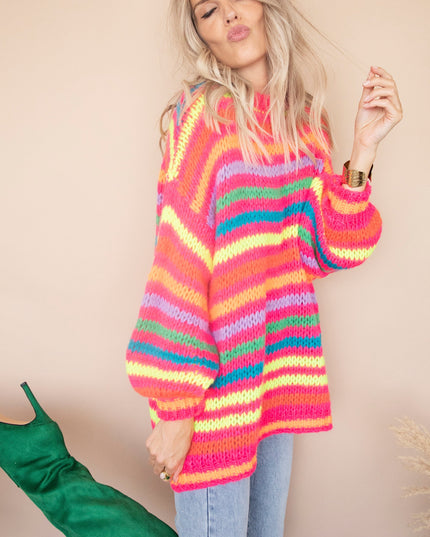 Fantastic Fluo Fuchsia Mix - Trui