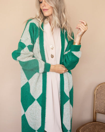 All Square Long Green - Vest